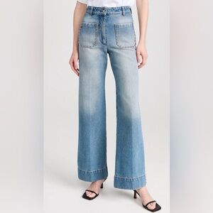 Victoria Beckham Alina Jeans W/Studs
Mid Vintage Wash
28R
Excellent condition